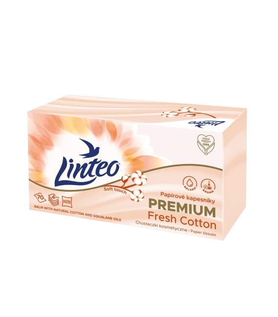 Kapesníky kosmetické/70ks LINTEO Premium 4vrstvé