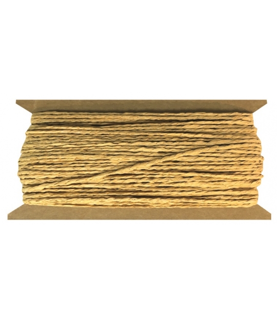 Provázek dekorační papírový 30m světle hnědý