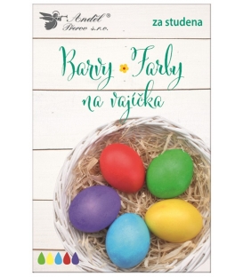 Barvy na vajíčka 5ks barvení za studena