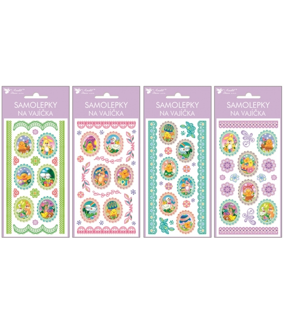 Samolepky na vajíčka gelové oválky