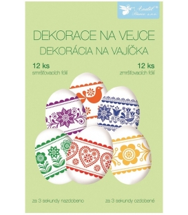 Fólie na vajíčka 12ks Tradiční vzory