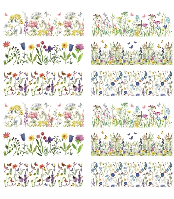 Fólie na vajíčka 12ks Jemné květiny