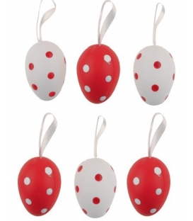 Vajíčko plastové 4cm sada 6ks