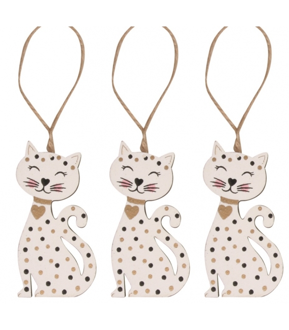 Kočičky na zavěšení 3 ks v sáčku