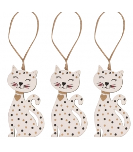 Kočičky na zavěšení 3 ks v sáčku