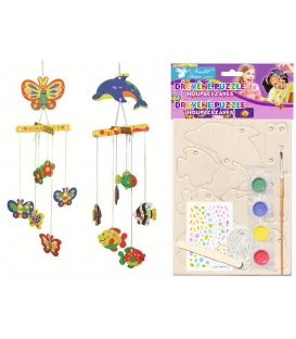 Puzzle dřevěné mix 20x15cm houpací