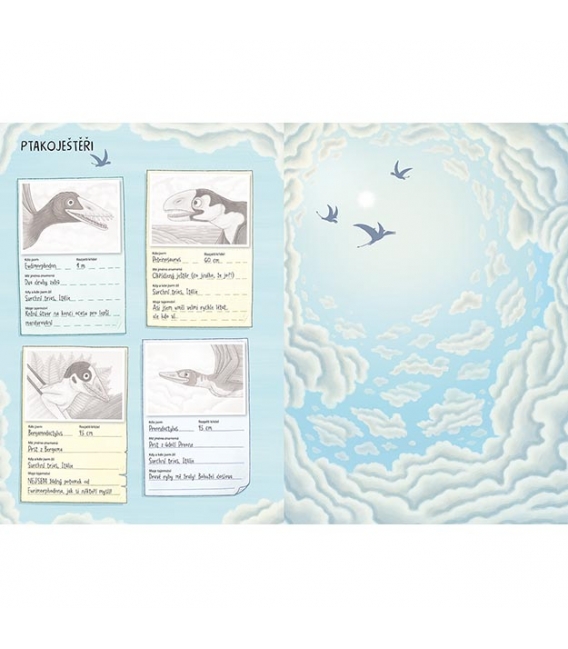 Knížka samolepková Svět zvířat v samolepkách Dinosauři