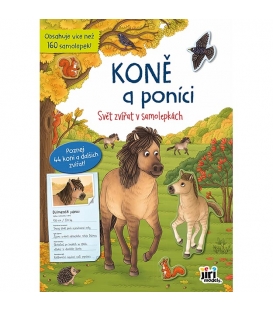 Knížka samolepková Svět zvířat v samolepkách Koně a poníci