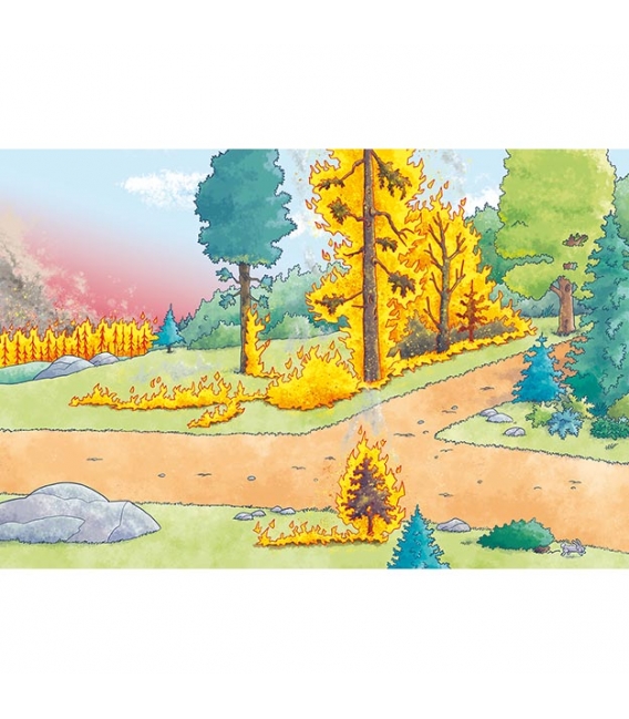 Knížka samolepková metalická Hasiči