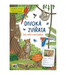 Knížka samolepková Svět zvířat v samolepkách Divoká zvířata