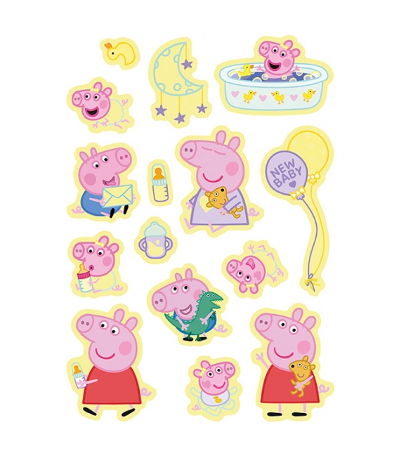 Omalovánky se svítícími samolepkami Prasátko Peppa