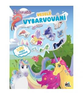 Veselé vybarvování se super samolepkami Jednorožci
