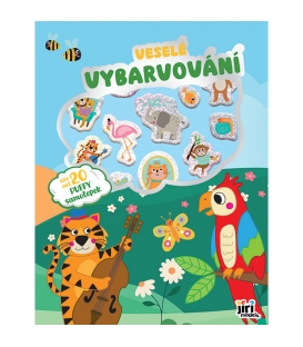 Veselé vybarvování se super samolepkami Zvířátka