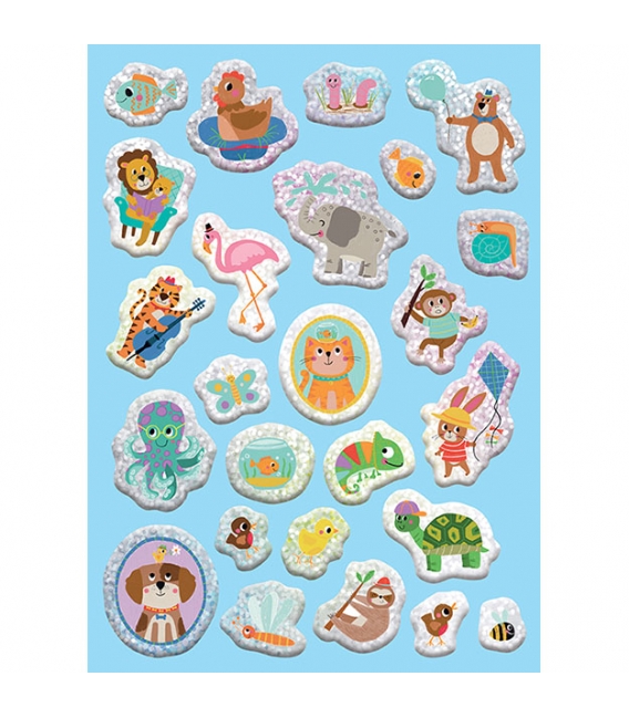 Veselé vybarvování se super samolepkami Zvířátka