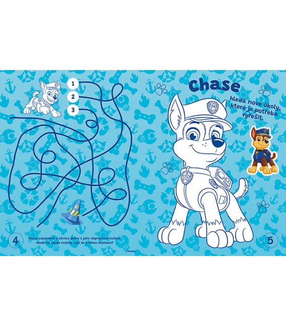 Veselé vybarvování se super samolepkami Tlapková patrola