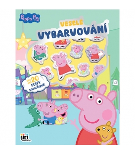 Veselé vybarvování se super samolepkami Prasátko Peppa