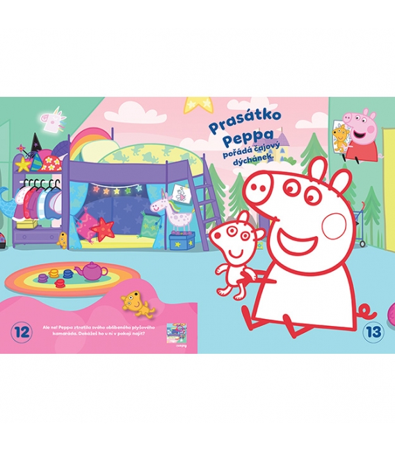 Veselé vybarvování se super samolepkami Prasátko Peppa
