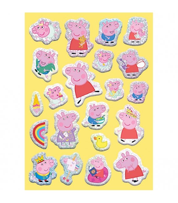 Veselé vybarvování se super samolepkami Prasátko Peppa