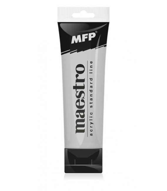 Barvy akrylové MFP Maestro 75 ml metalická stříbrná