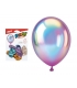 Balónek nafukovací /6ks mix barev chrom 30cm