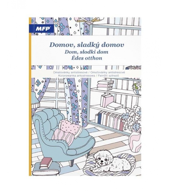 Omalovánky antistresové MFP Domov sladký domov