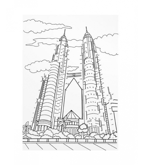 Omalovánky antistresové MFP Úžasné stavby