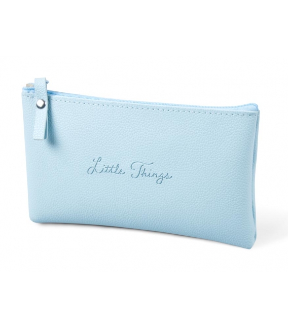 Penál etue plochá světle modrá