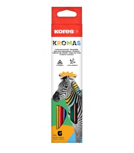 Pastelky Kores trojhranné 6ks Kromas