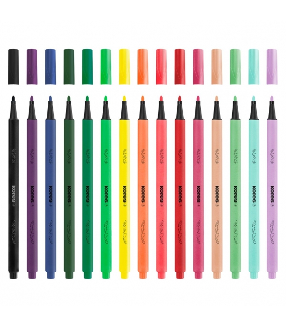 Popisovač Kores K-Beats 15 barev