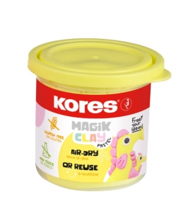 Hmota modelovací Kores MAGIC CLAY PASTEL žlutá