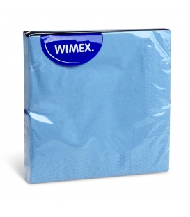 Ubrousky barevné 33x33/20ks 3vrstvé, světle modrá