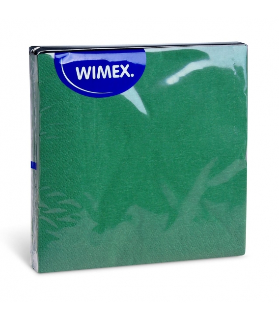 Ubrousky barevné 33x33/20ks 3vrstvé, tmavě zelená