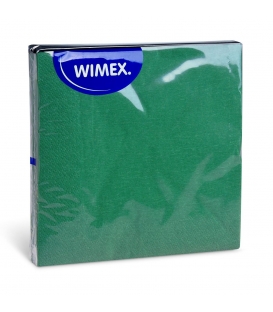Ubrousky barevné 33x33/20ks 3vrstvé, tmavě zelená
