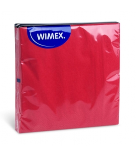 Ubrousky barevné 33x33/20ks 3vrstvé, červená