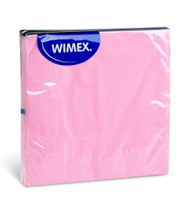 Ubrousky barevné 33x33/20ks 3vrstvé, růžová