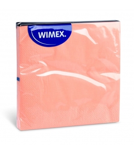 Ubrousky barevné 33x33/20ks 3vrstvé, lososová-apricot