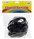 Gumičky 38mm/50g černé