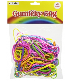 Gumičky 50g mix barev a velikostí