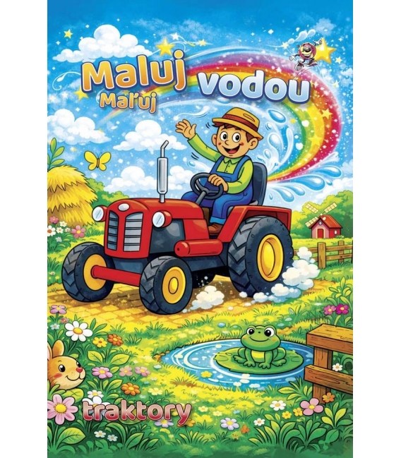Omalovánky Maluj vodou A4 Traktory