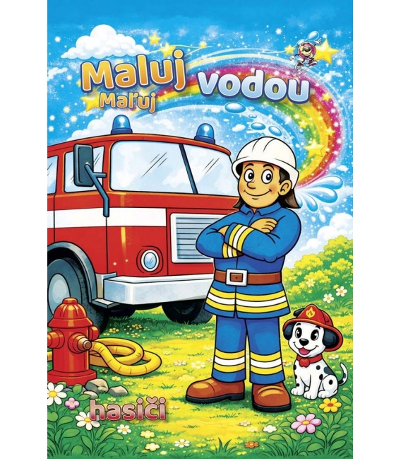 Omalovánky Maluj vodou A4 Hasiči