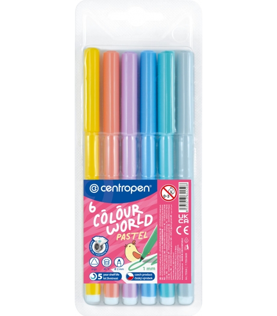 Popisovač 7550/6 Pastelový