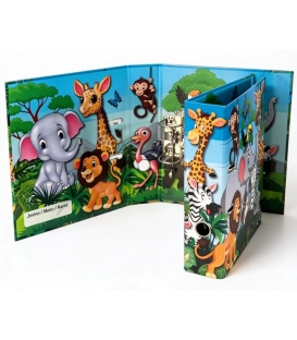 Pořadač A4 pákový lamino 7,5cm motiv ZOO