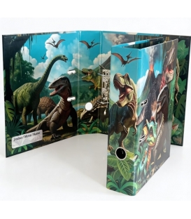 Pořadač A4 pákový lamino 7,5cm motiv Svět dinosaurů
