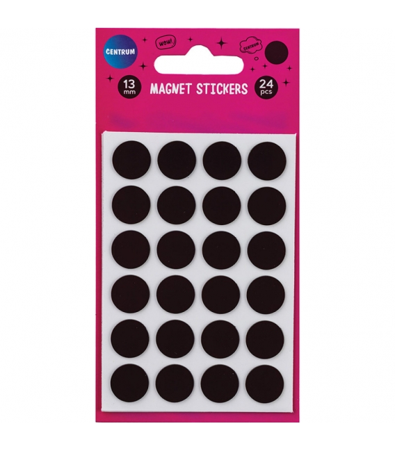Magnetické samolepky Centrum 13mm sada 24ks