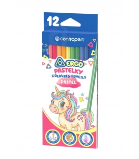 Pastelky Centropen 12 barev 9524/12 pastelové trojhranné