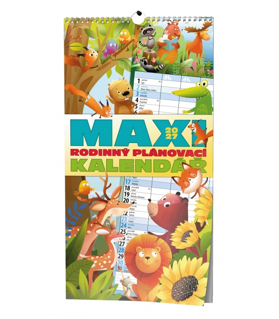 Kalendář nástěnný Maxi rodinný plánovací 2027