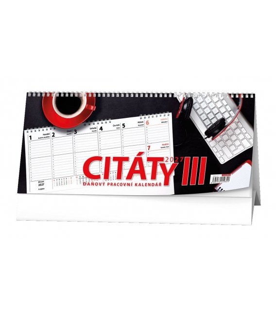 Kalendář stolní Citáty III. 2027