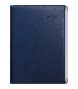 Záznamník denní David vivella A5 modrý 2027