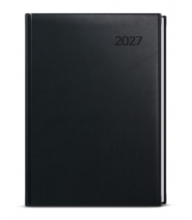 Záznamník denní David vivella A5 černý 2027