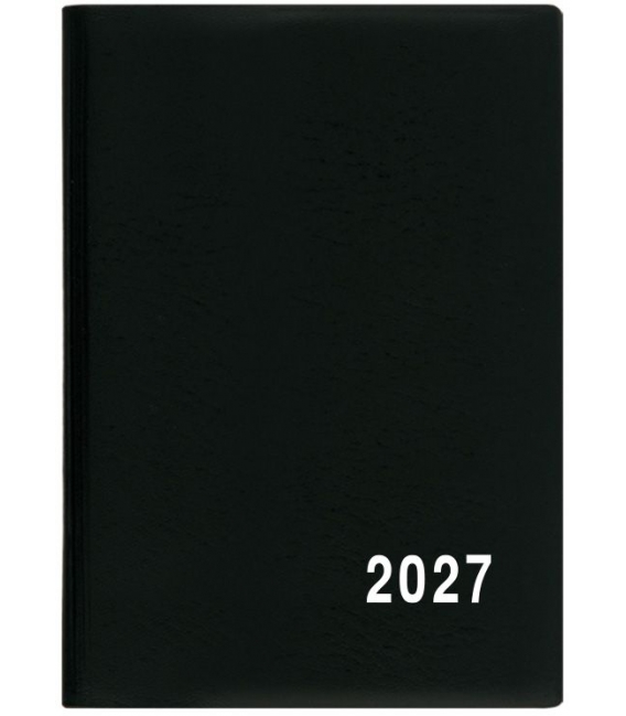 Záznamník měsíční Anežka PVC černý 2027